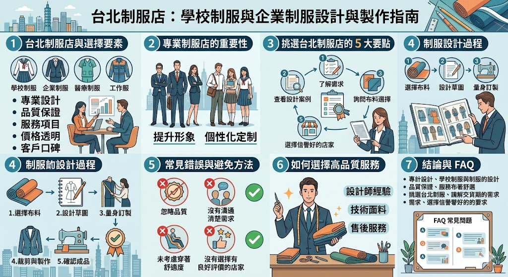 選擇一家適合的 台北制服店，對於學校制服和企業制服的設計至關重要。無論是為學生設計舒適的學校制服，還是為企業提供專業的制服定制服務，專業的 台北制服店 能夠提供高品質、符合需求的制服設計與製作。在這篇文章中，我們將介紹選擇制服店時需要注意的關鍵要素，並提供實用的建議，幫助你選擇最適合的制服方案。